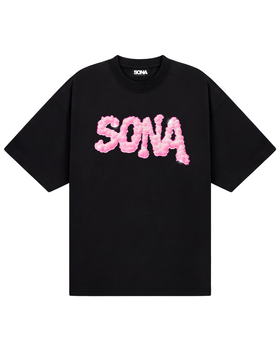 Kvinde T-shirt Pink Diamant - Sort