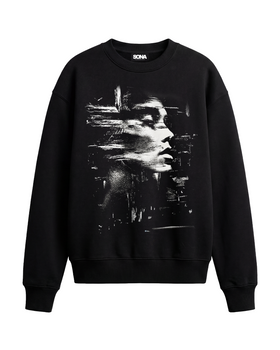 Sweatshirt Mirrorman, Herrer - Sort