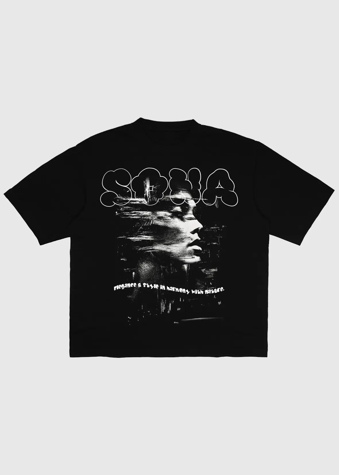 Casual Fit Heavy Mirrorman, Men - Black. Front