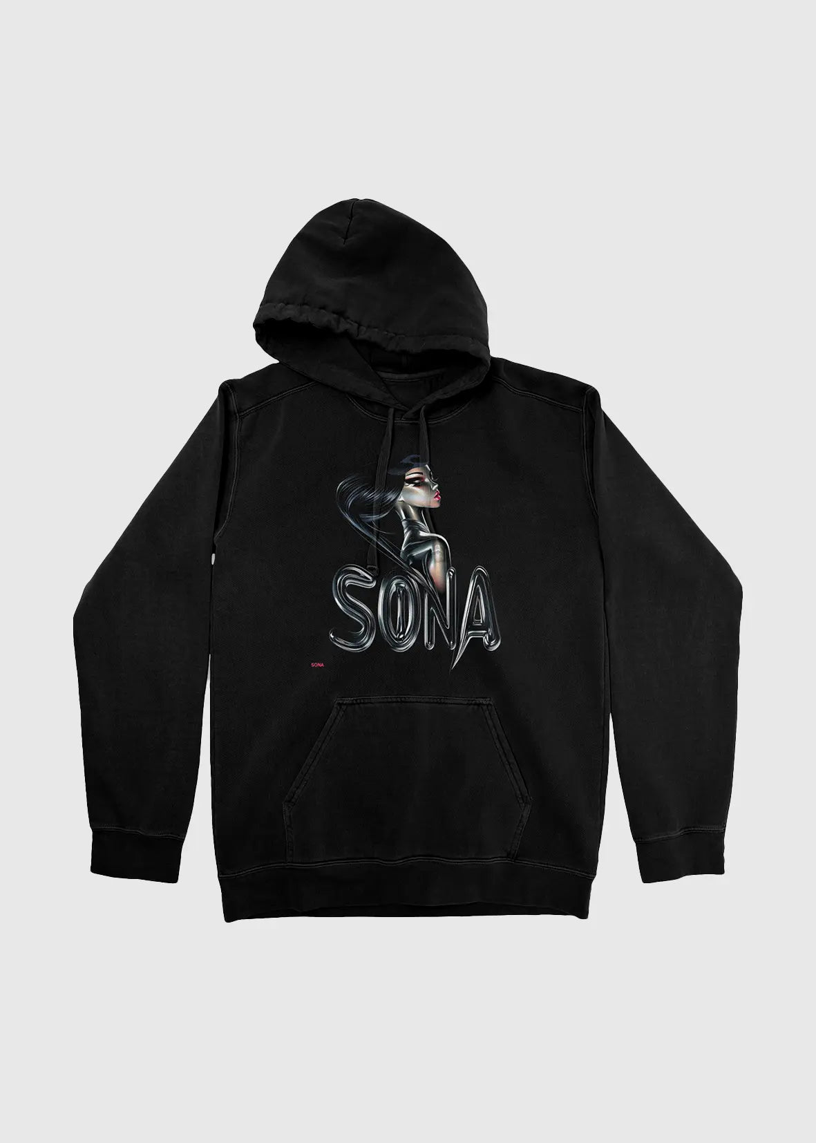 Hoodie Mystic, Unisex - Black, Front