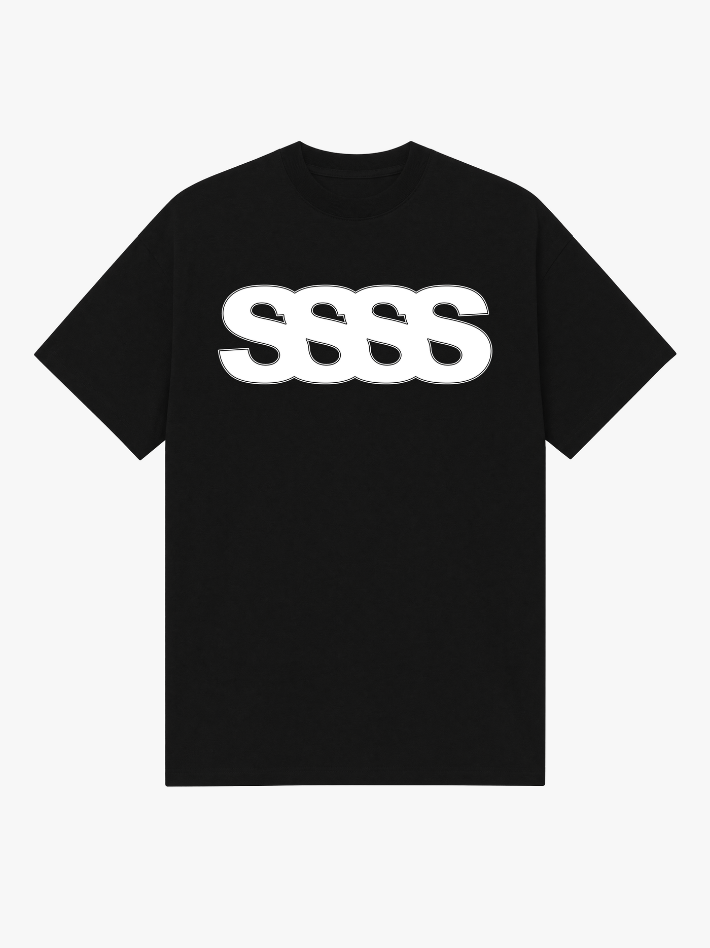 Slim Fit T-shirt SSSS, Herre - Sort