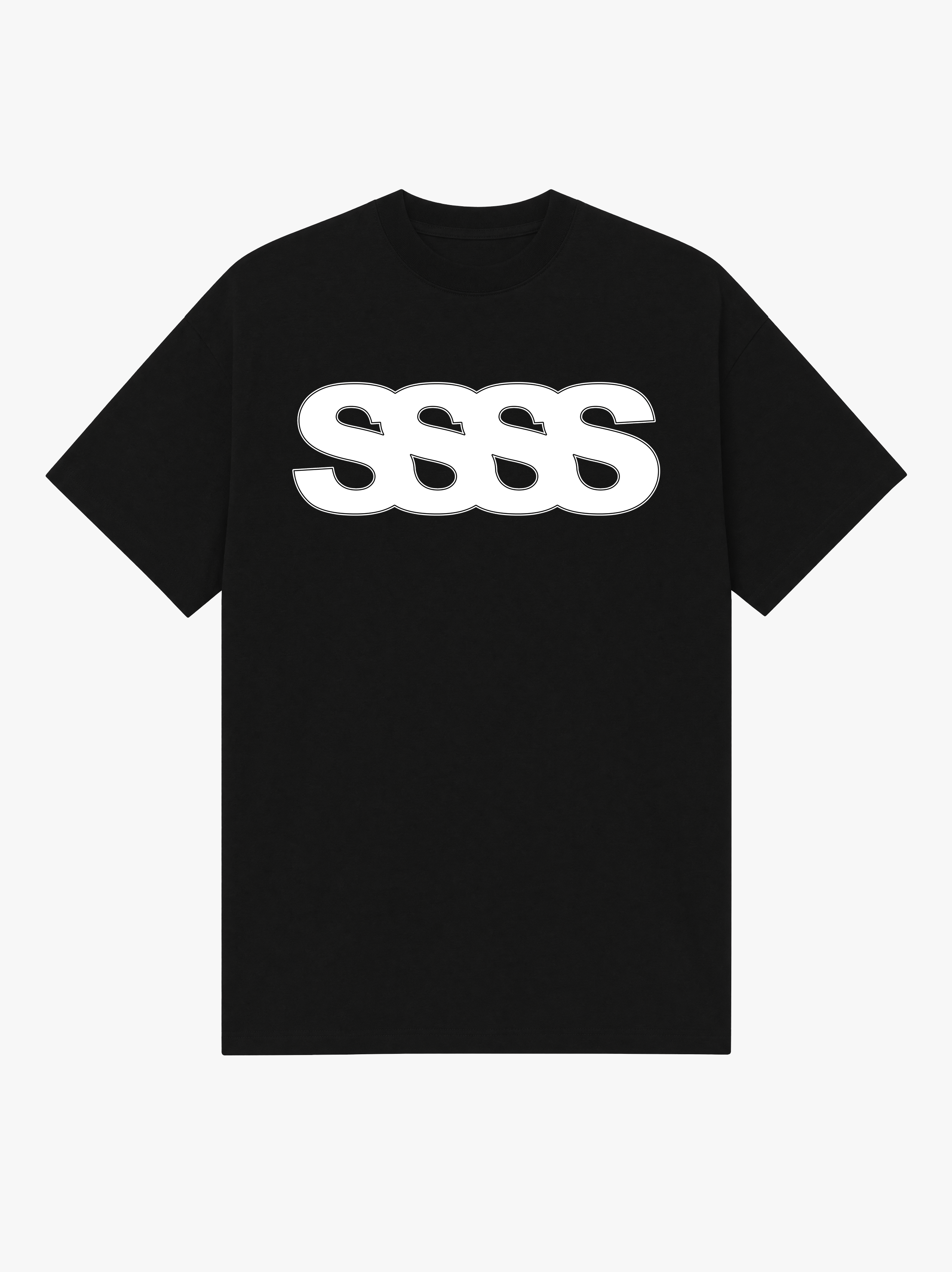 Casual T-shirt SSSS, Herre - Sort
