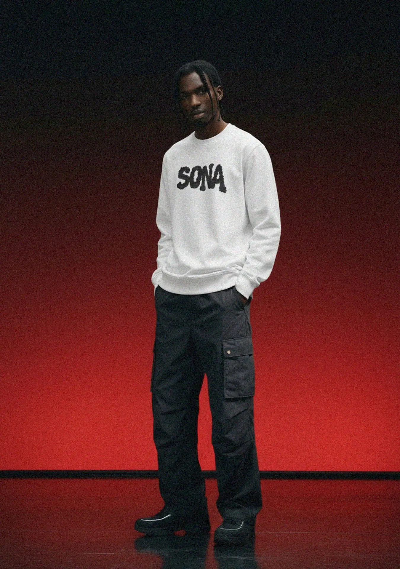 Sweatshirt Diamond, Men - White, front