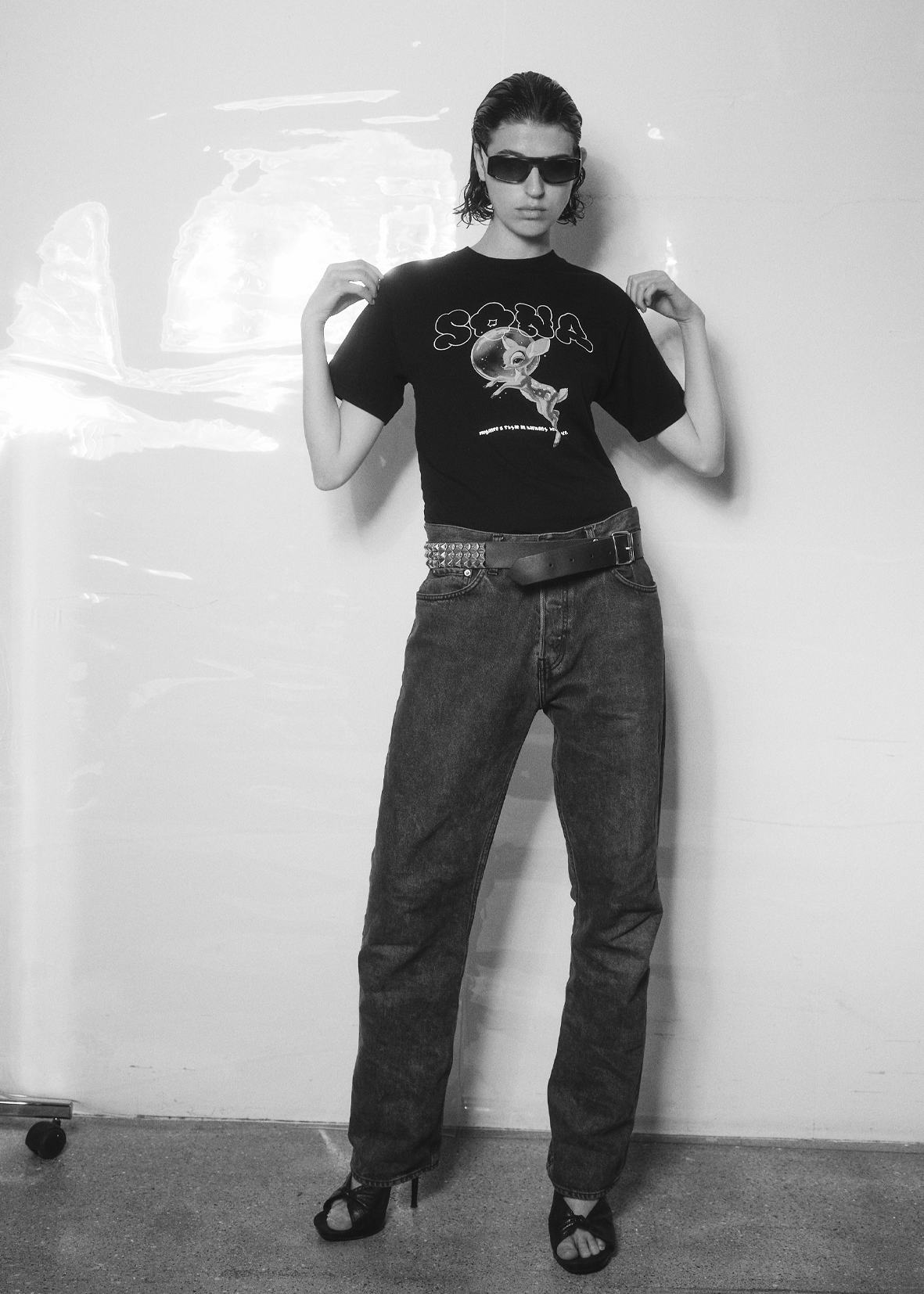 Women T-shirt Bambi - Black 