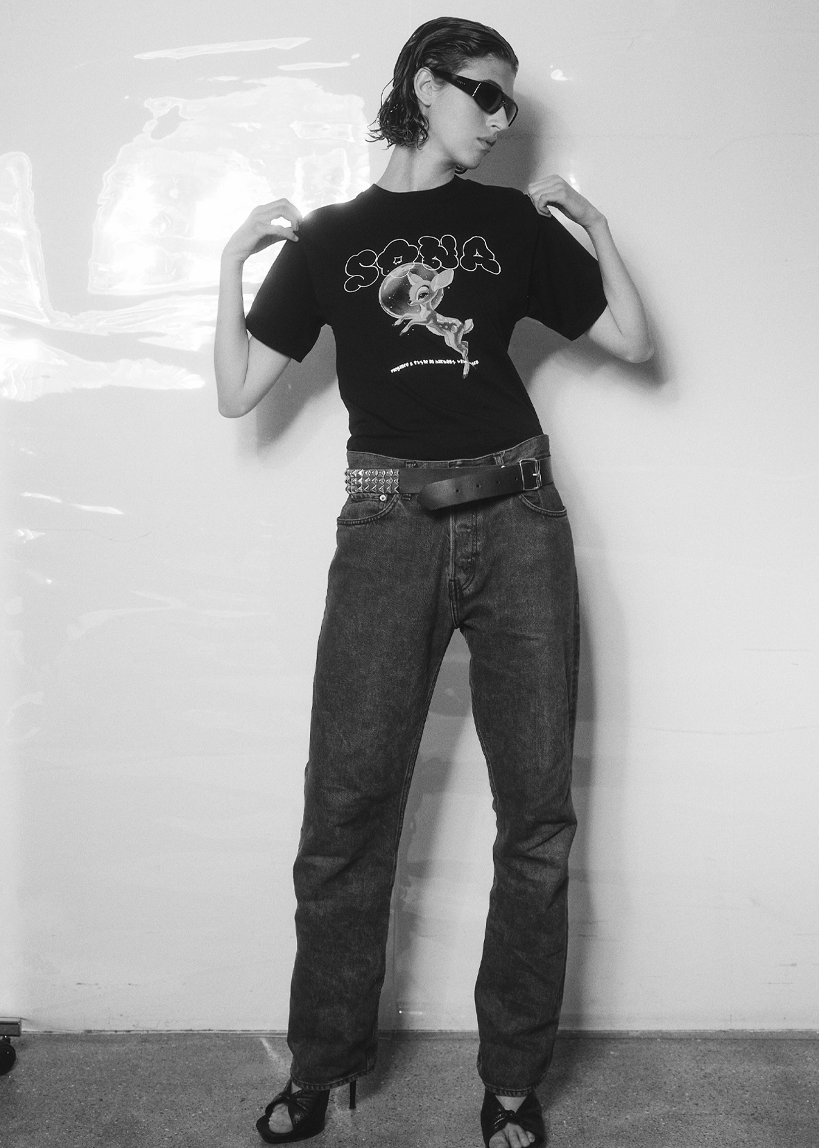 Women T-shirt Bambi - Black 