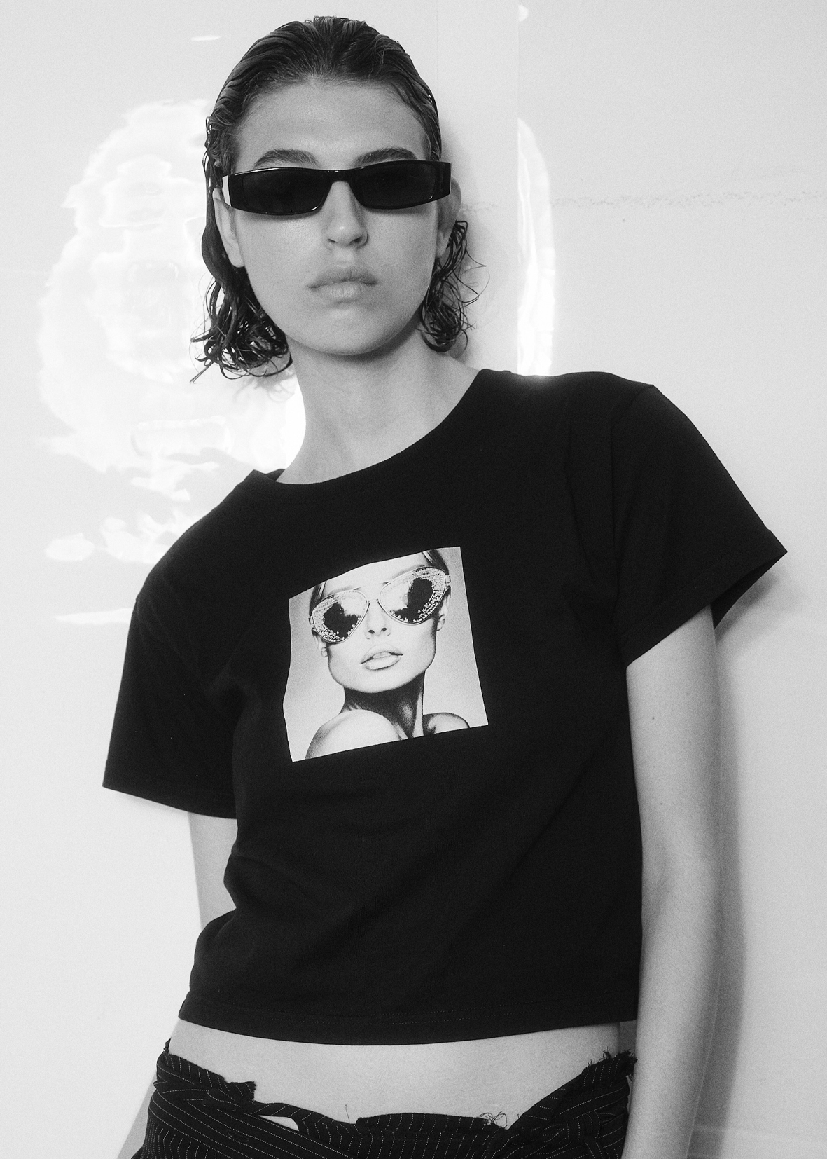 Crop top Love At First Sight, Women - Black 