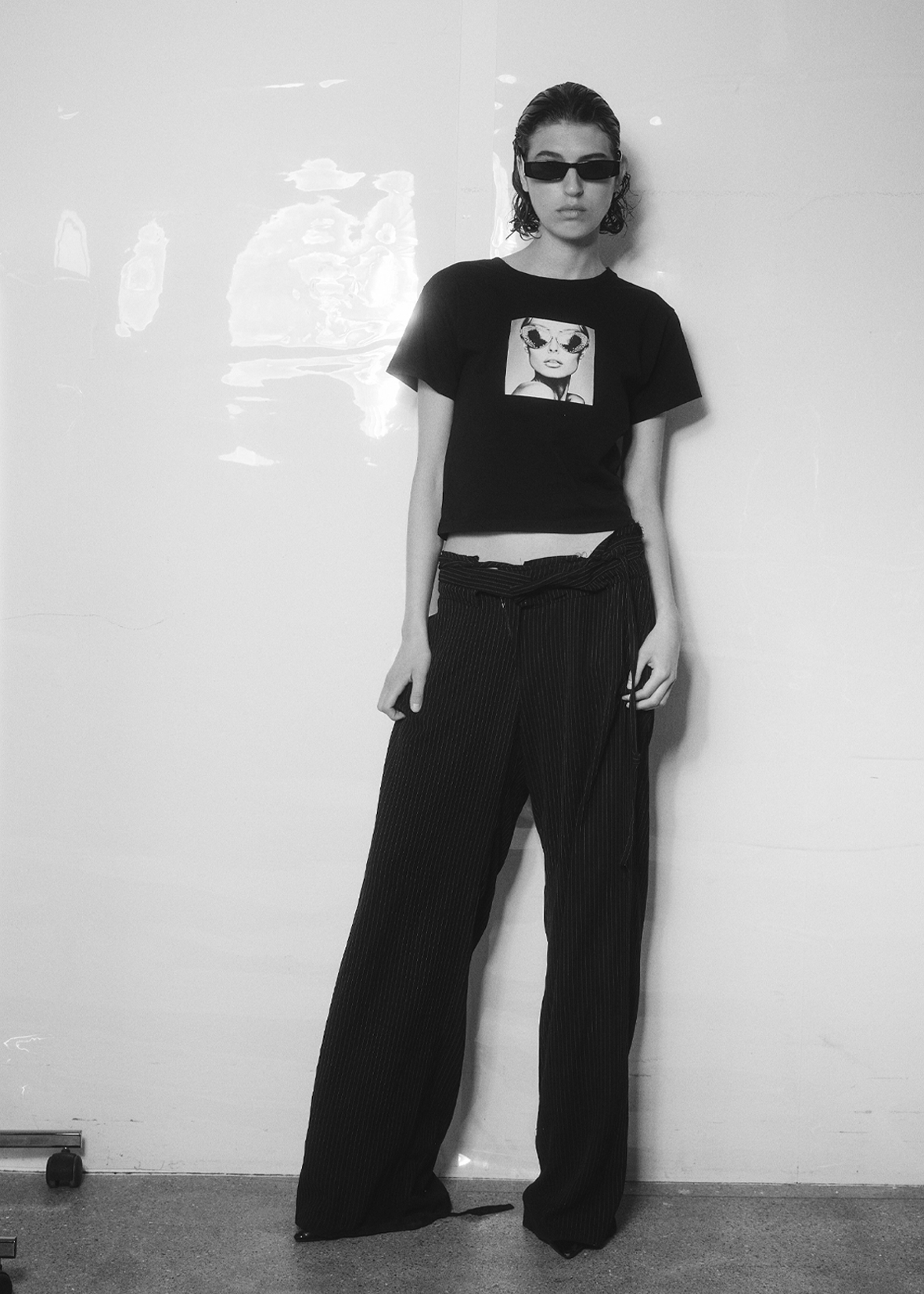 Crop top Love At First Sight, Women - Black, tshirt, front