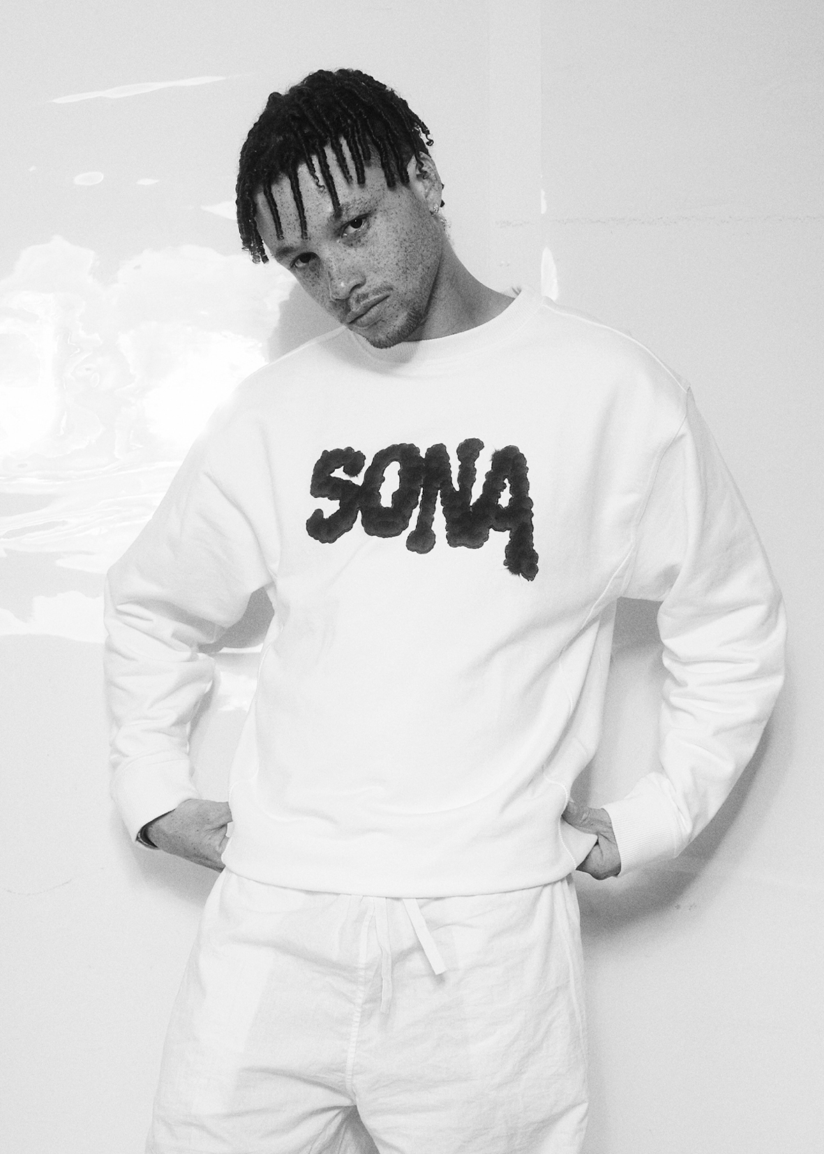 Sweatshirt Diamond, Men - White, front