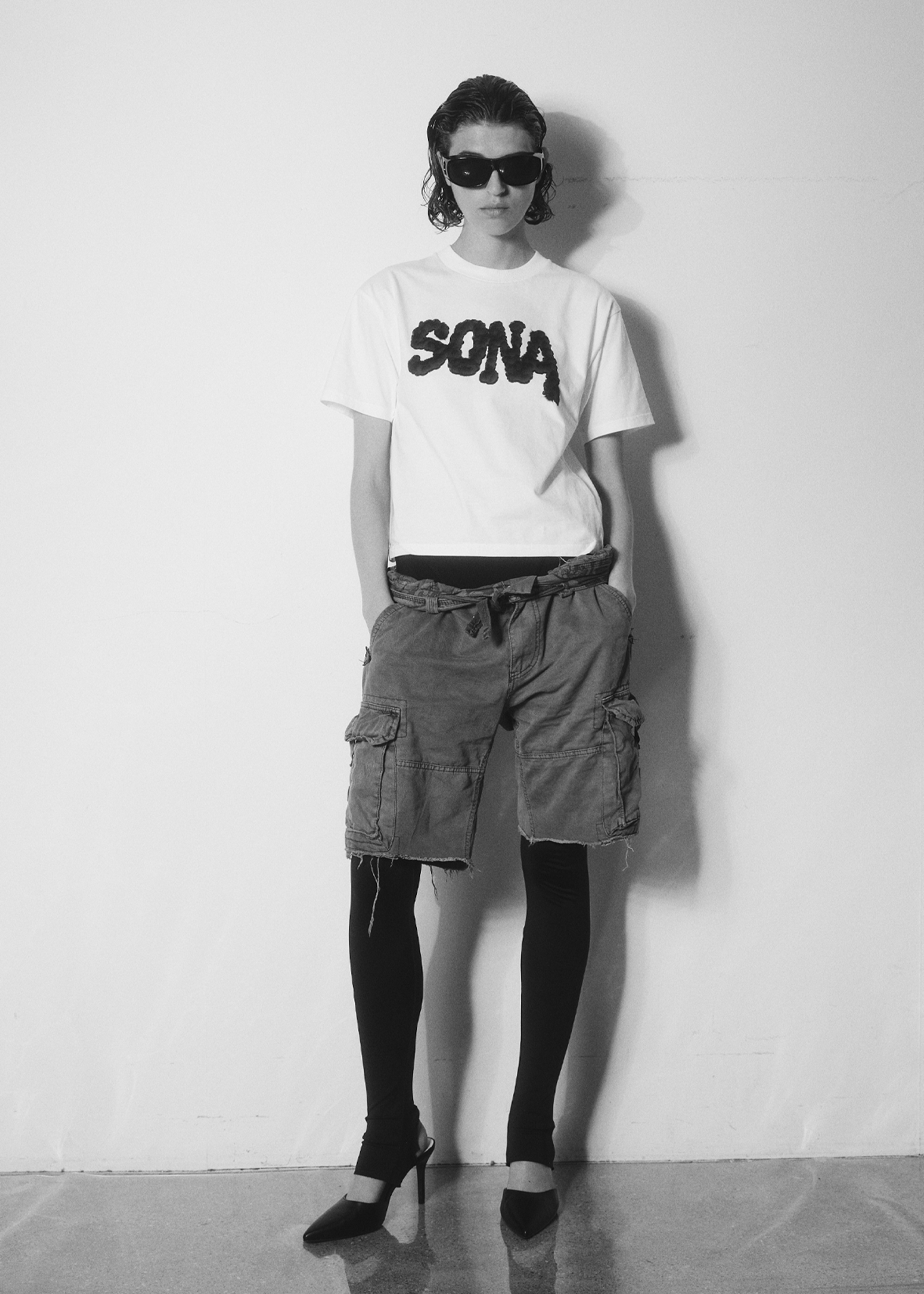 Women T-shirt Diamond - White 