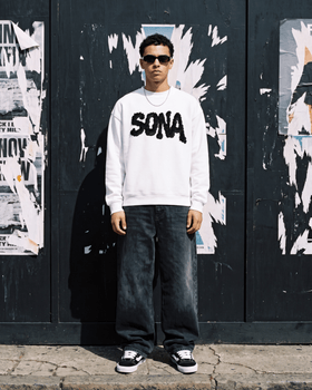 WHITE DIAMOND SWEATSHIRT