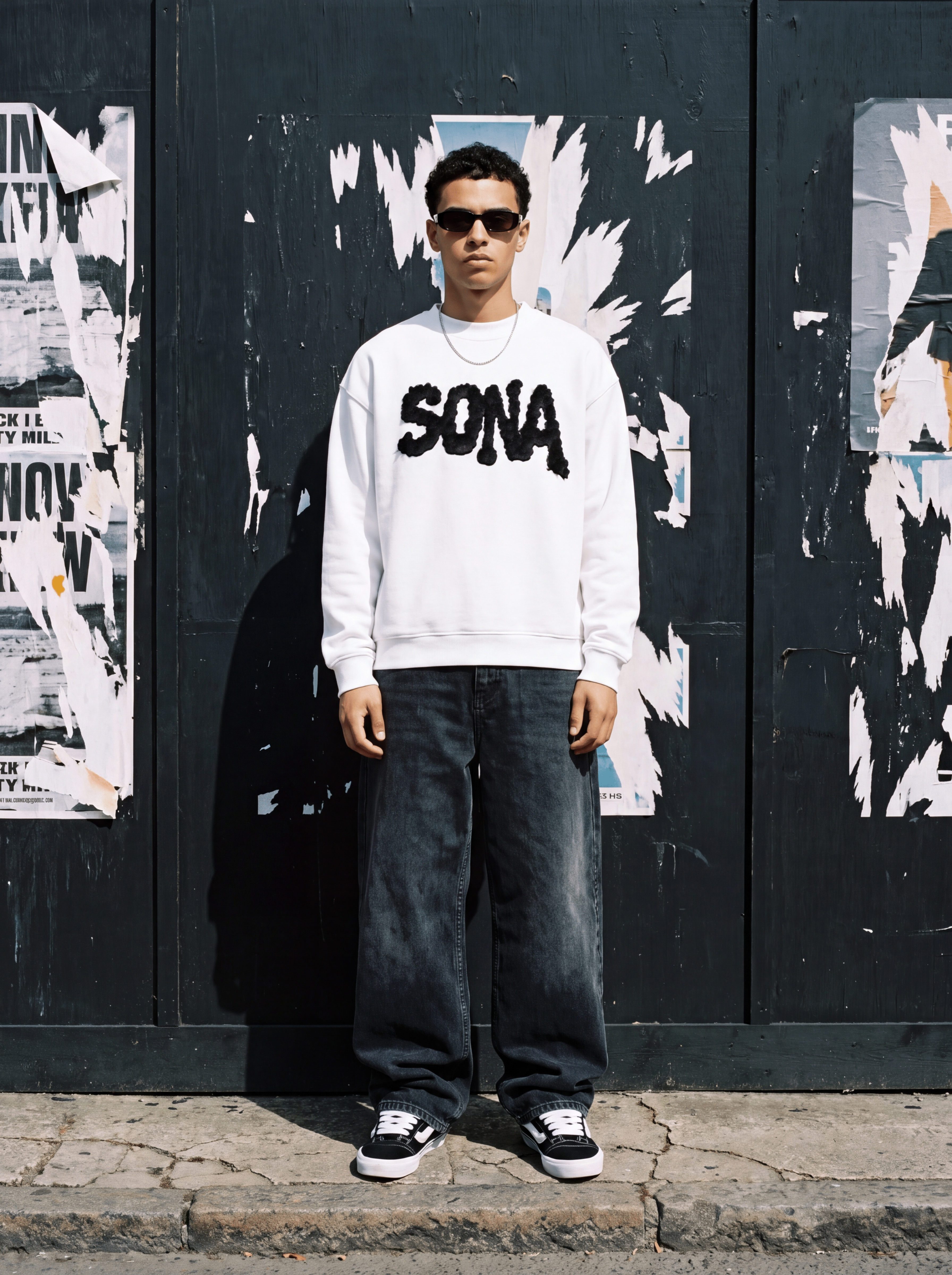WHITE DIAMOND SWEATSHIRT