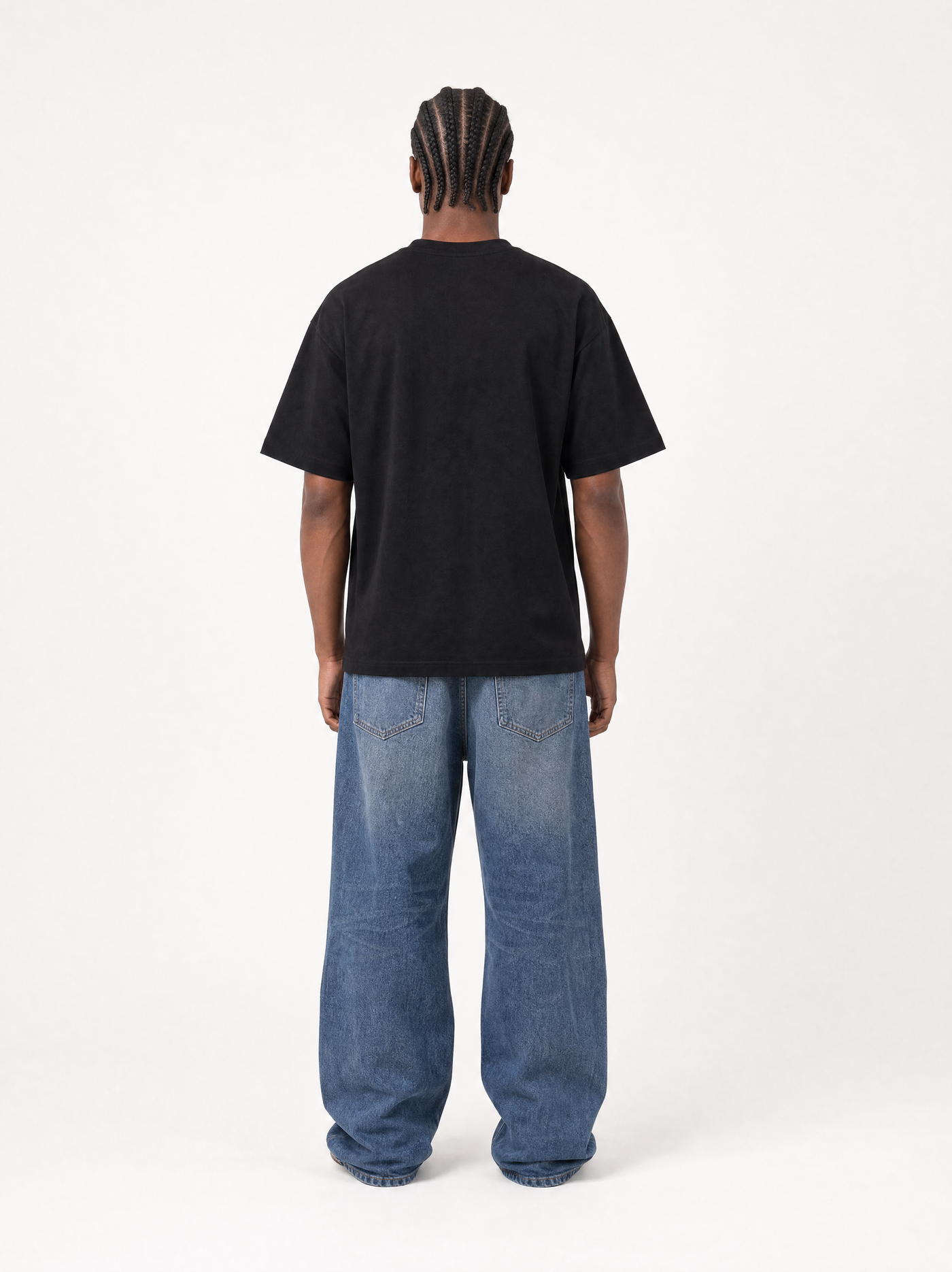 Slim Fit T-shirt Bangladesh, Herrer - Sort