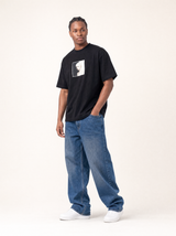 Slim Fit T-shirt Bangladesh, Herrer - Sort
