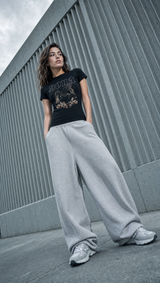 Kvinde T-shirt Pegasus - Sort