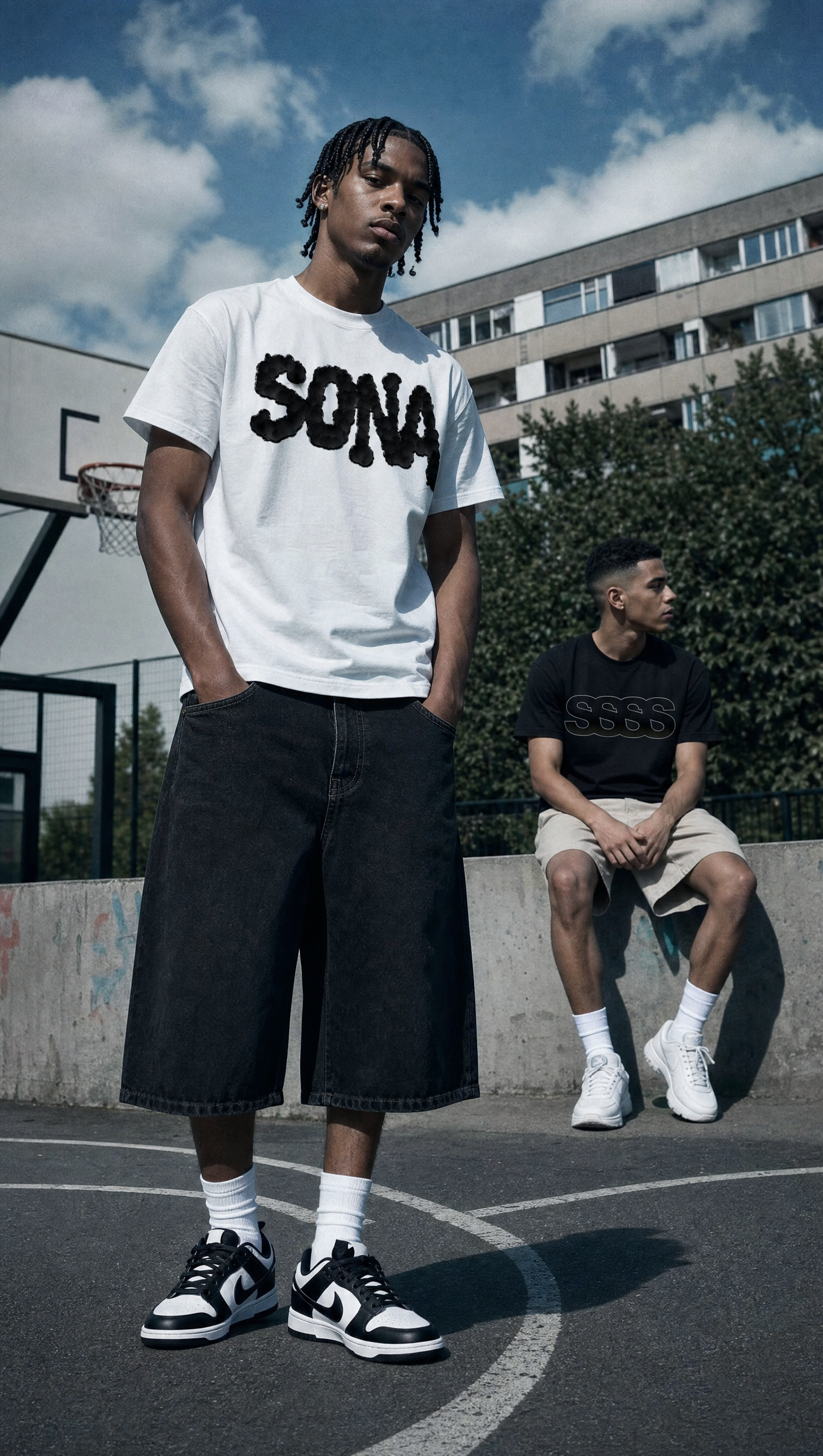 Casual Fit T-shirt Diamond, Herre - Hvid