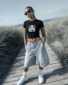 WOMENS LAFS PRINT CROPTOP