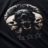 Casual T-shirt Skull&Dog, Herre - Sort