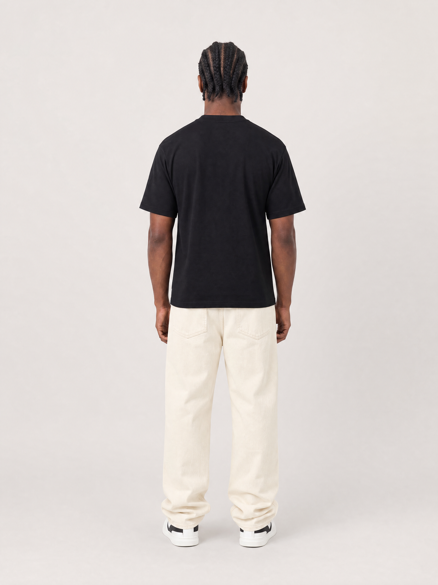 Slim Fit T-shirt SSSS, Herre - Sort