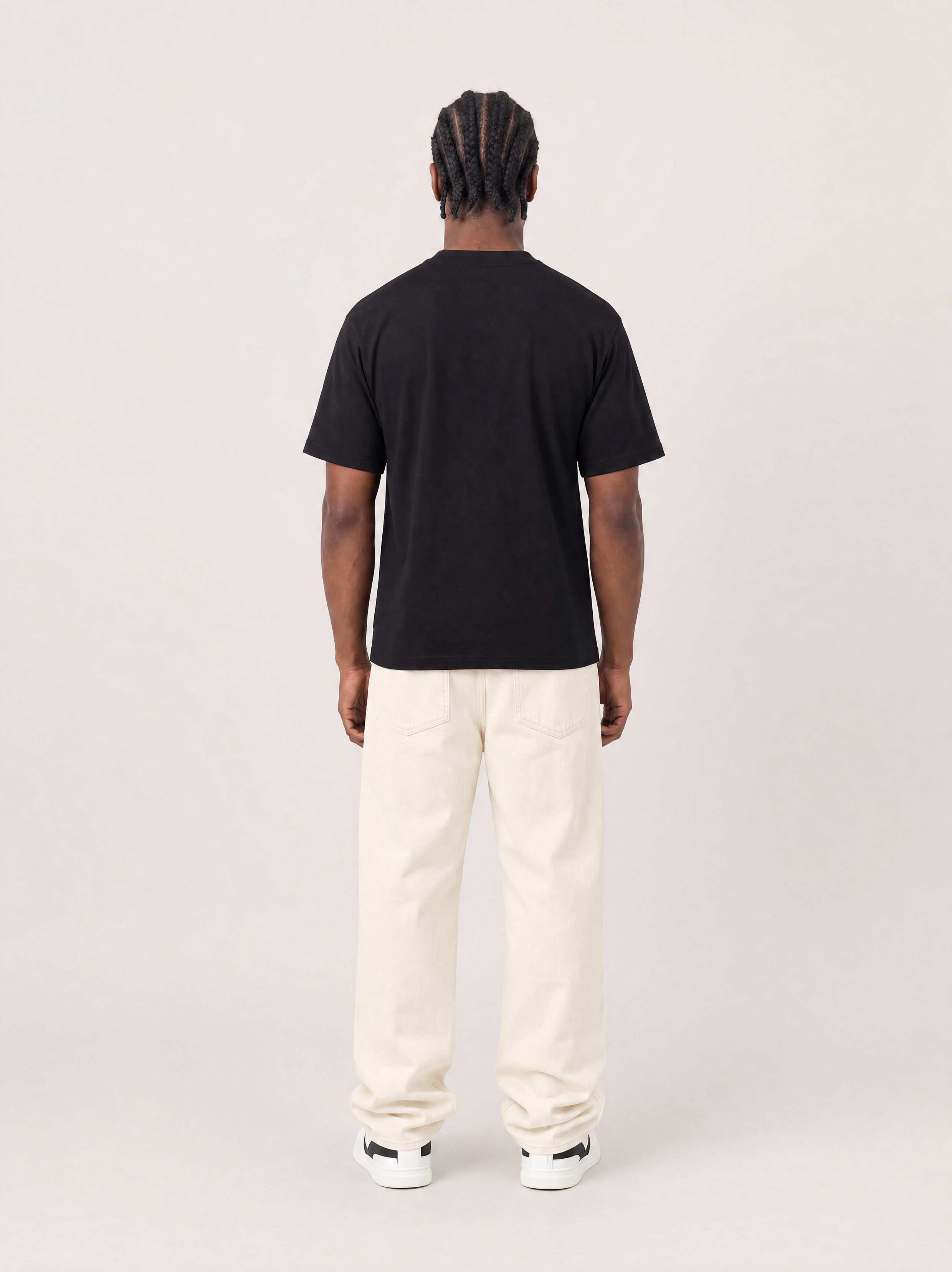 Slim Fit T-shirt SSSS, Herre - Sort