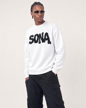 WHITE DIAMOND SWEATSHIRT