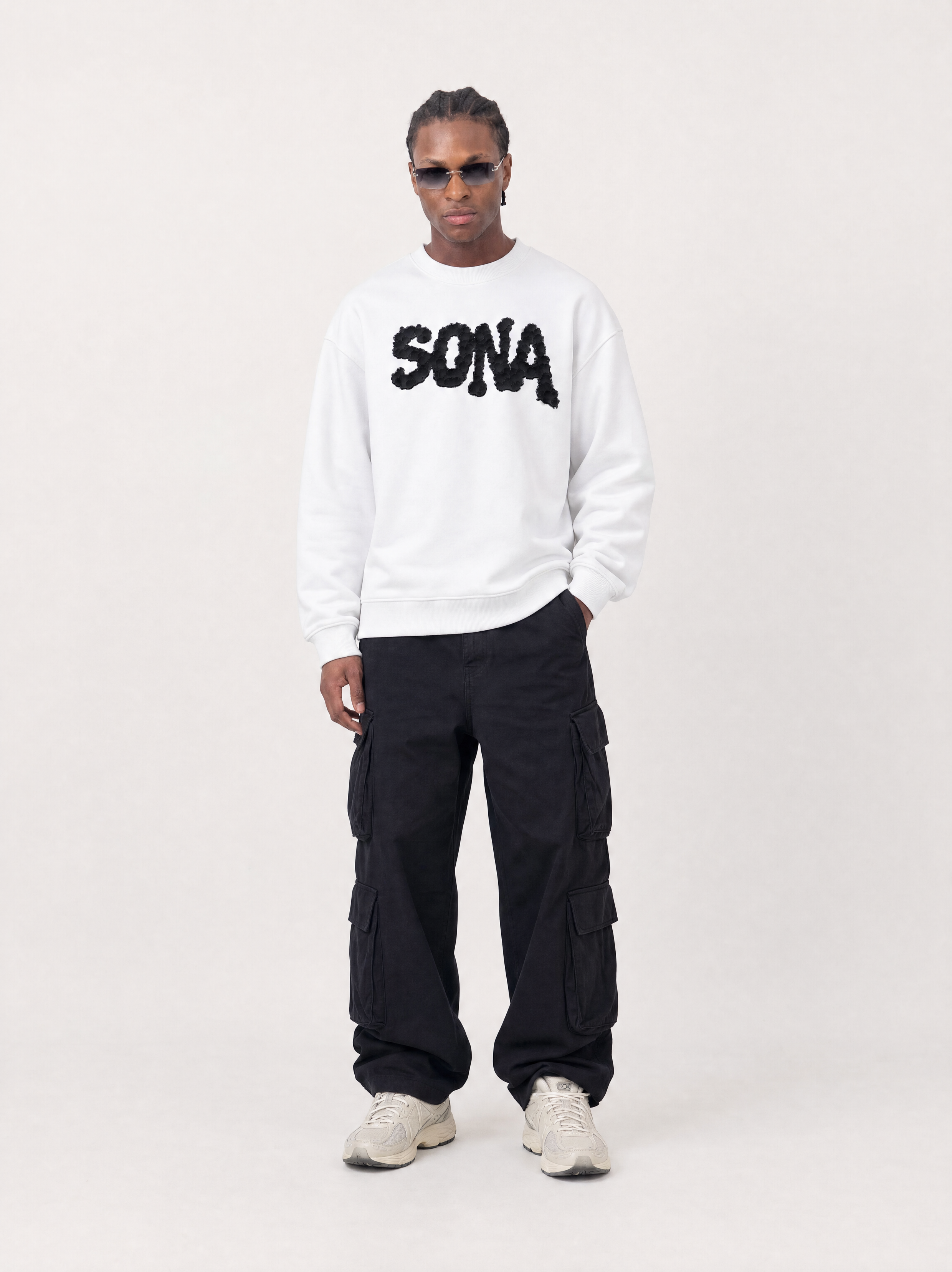 Sweatshirt Diamond, Herrer - Hvid
