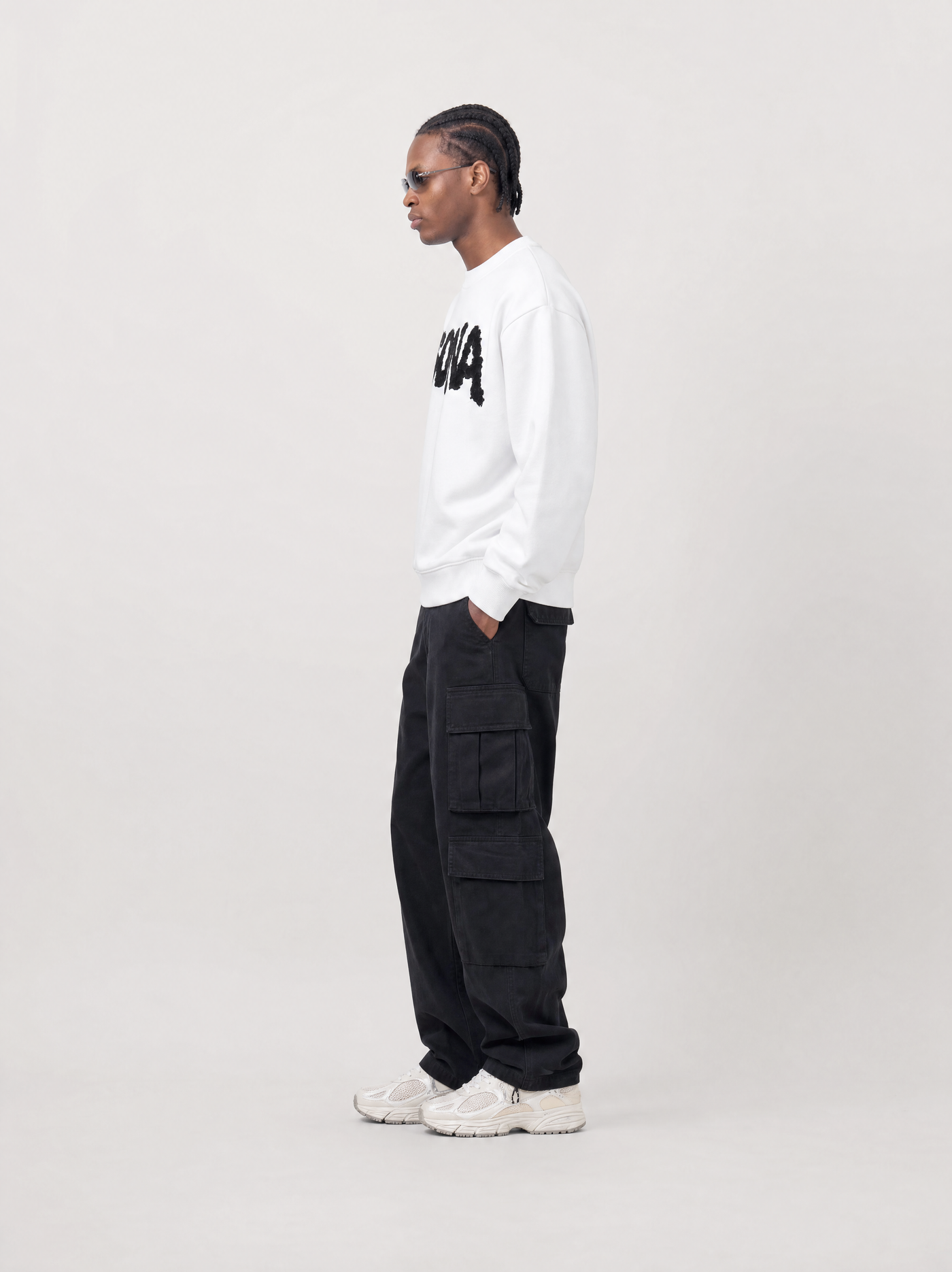 Sweatshirt Diamond, Herrer - Hvid