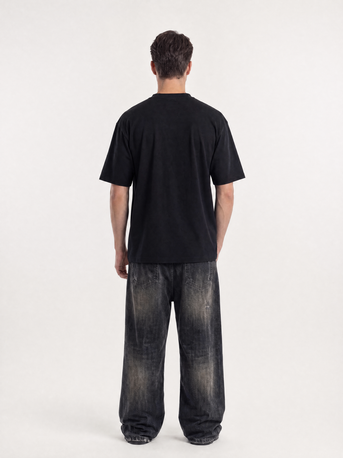 Casual T-shirt Skull&Dog, Herre - Sort