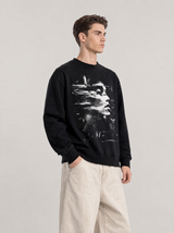 Sweatshirt Mirrorman, Herrer - Sort