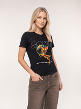 Kvinde T-shirt Bambi - Sort