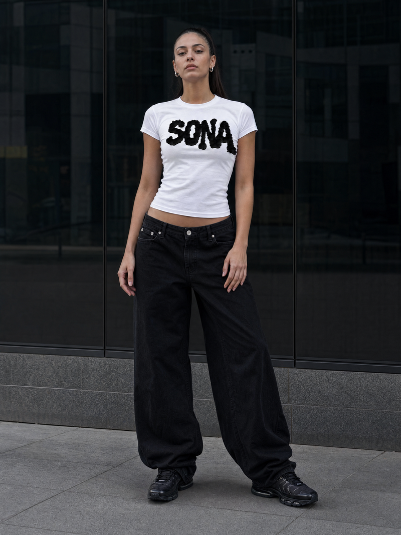 WOMENS WHITE DIAMOND T-SHIRT