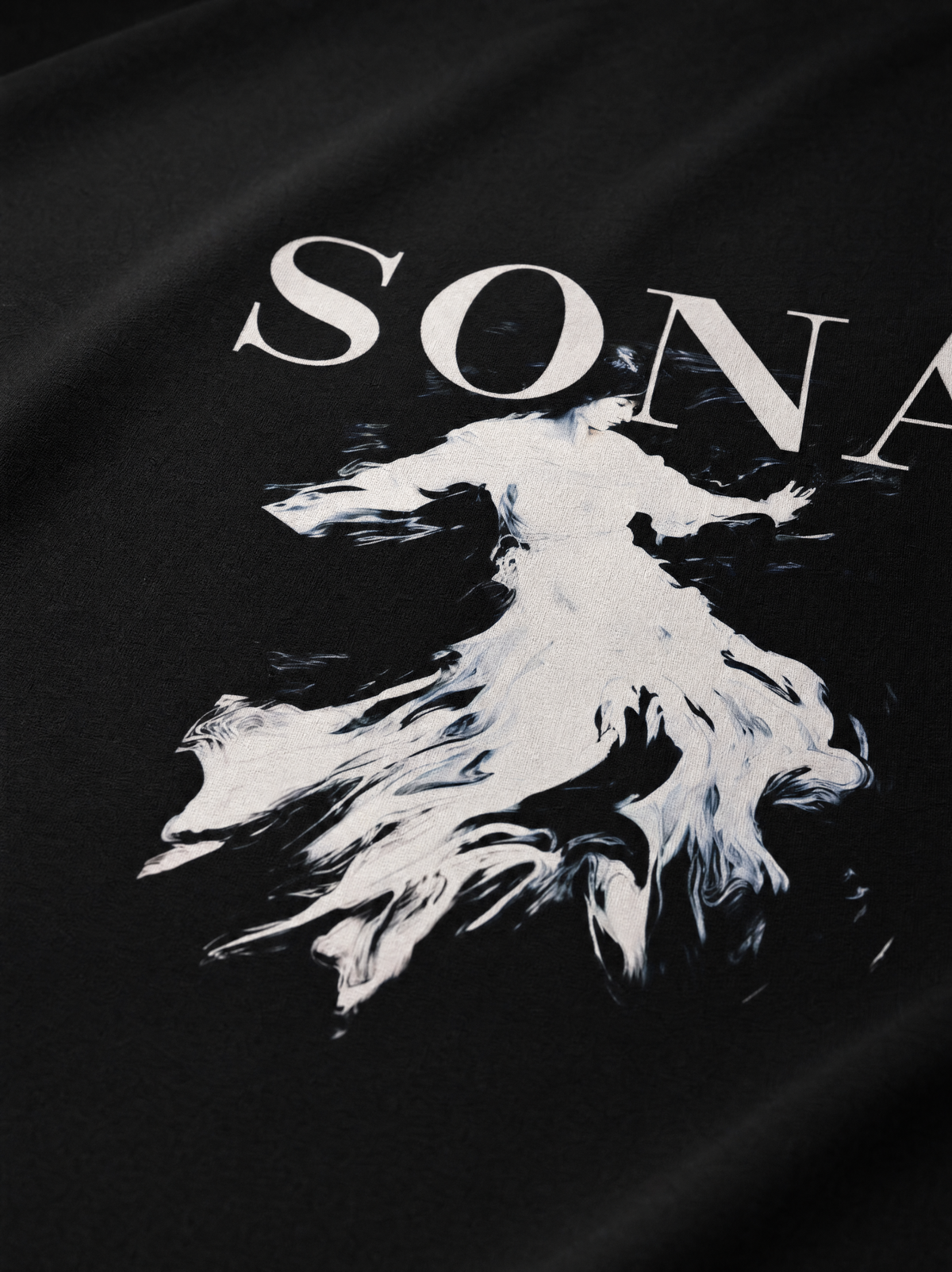 Casual T-shirt Hopeful, Herre - Sort
