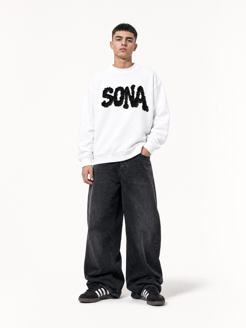 WHITE DIAMOND SWEATSHIRT