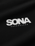 Sweatshirt med logo, herre - sort