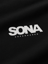 Sweatshirt med logo, herre - sort