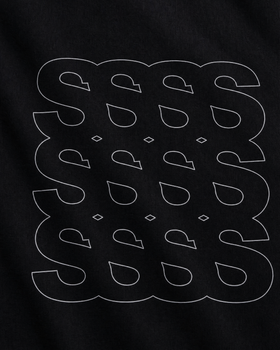 Sweatshirt Boxprint, Herrer - Sort