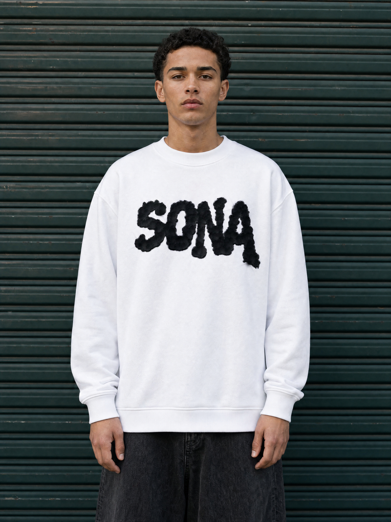 WHITE DIAMOND SWEATSHIRT