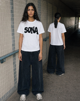 WOMENS WHITE DIAMOND T-SHIRT
