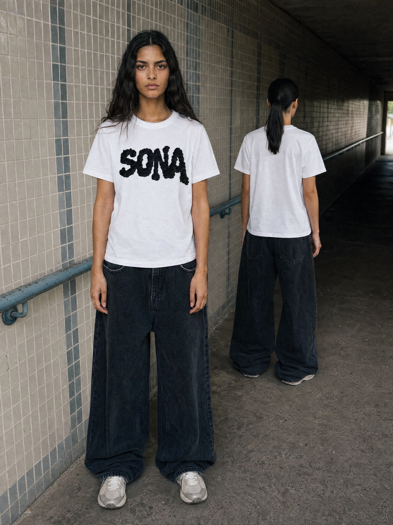 WOMENS WHITE DIAMOND T-SHIRT
