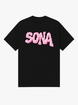 Kvinde T-shirt Pink Diamant - Sort