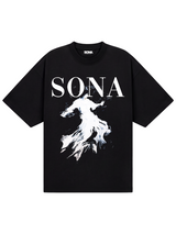 Casual T-shirt Hopeful, Herre - Sort