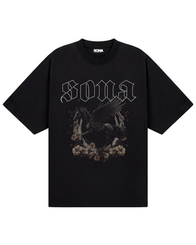 Kvinde T-shirt Pegasus - Sort