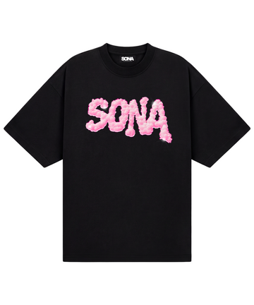 Kvinde T-shirt Pink Diamant - Sort