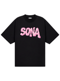 Kvinde T-shirt Pink Diamant - Sort