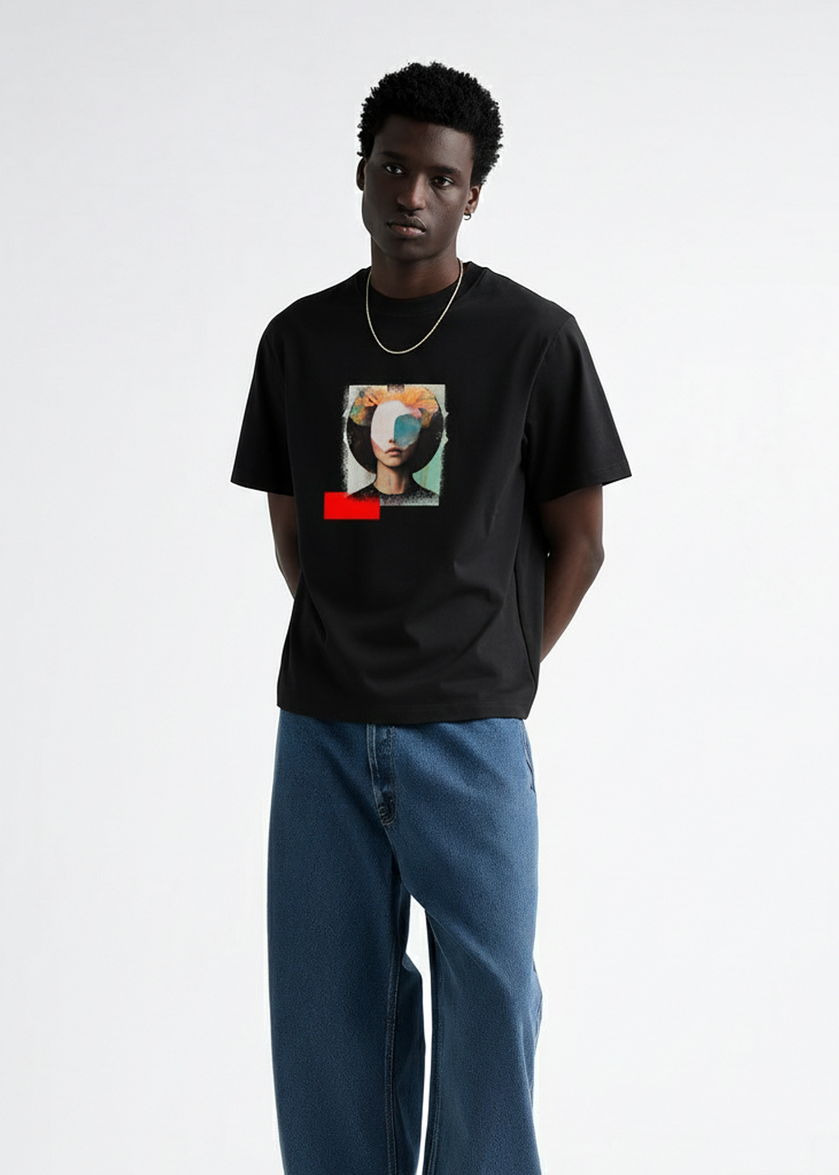 Casual T-shirt Ruby SSSS, Herre - Sort