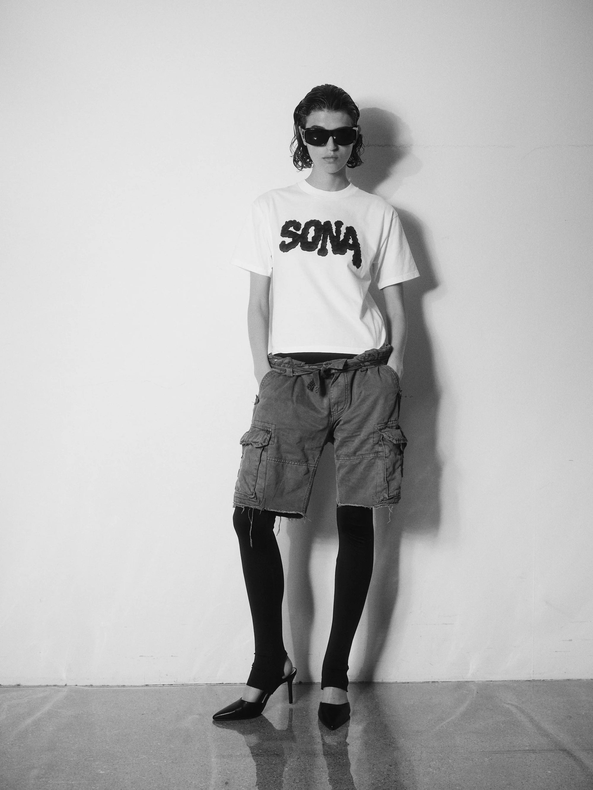 Casual Women T-shirt Diamond - White fashion