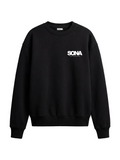 Sweatshirt med logo, herre - sort