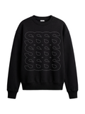 Sweatshirt Boxprint, Herrer - Sort