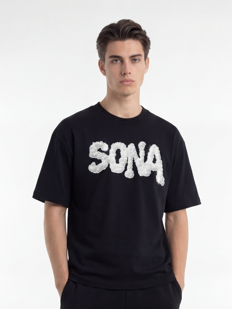 Casual Fit T-shirt Diamond, Herre - Sort
