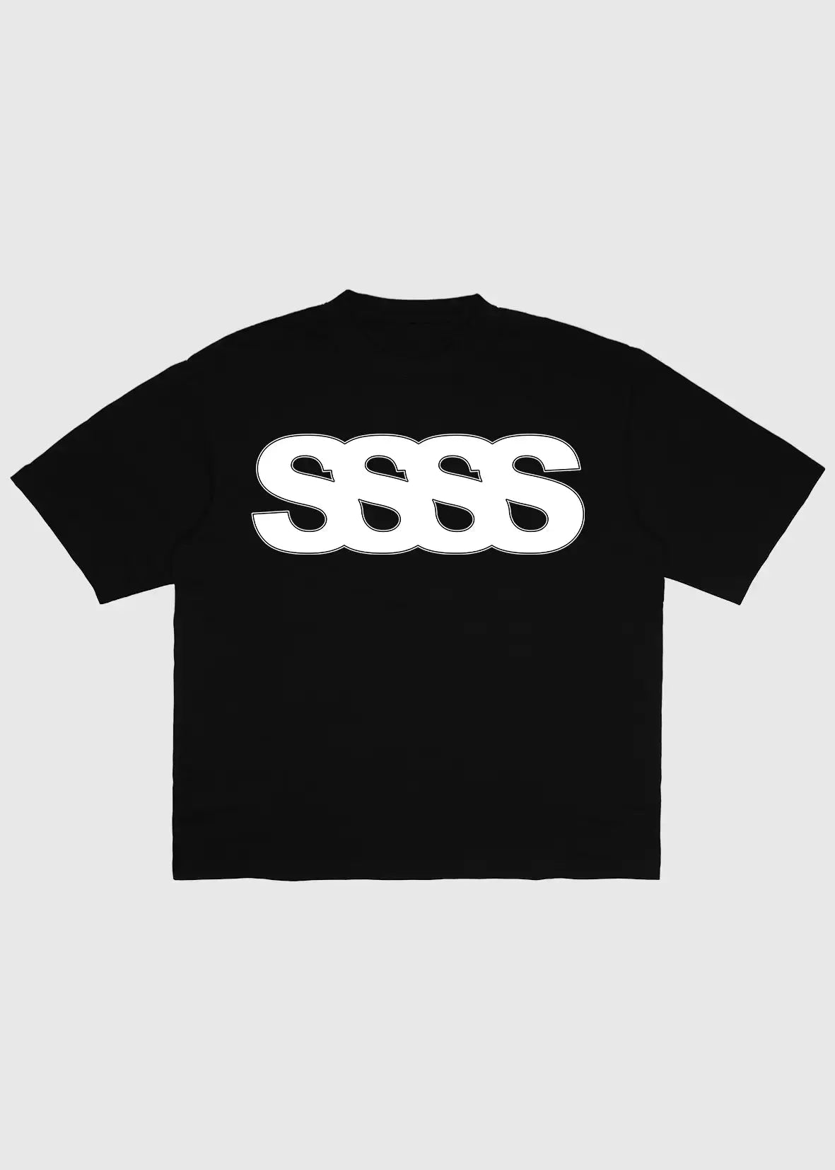 tshirt Heavy SSSS, Men - Black. Front