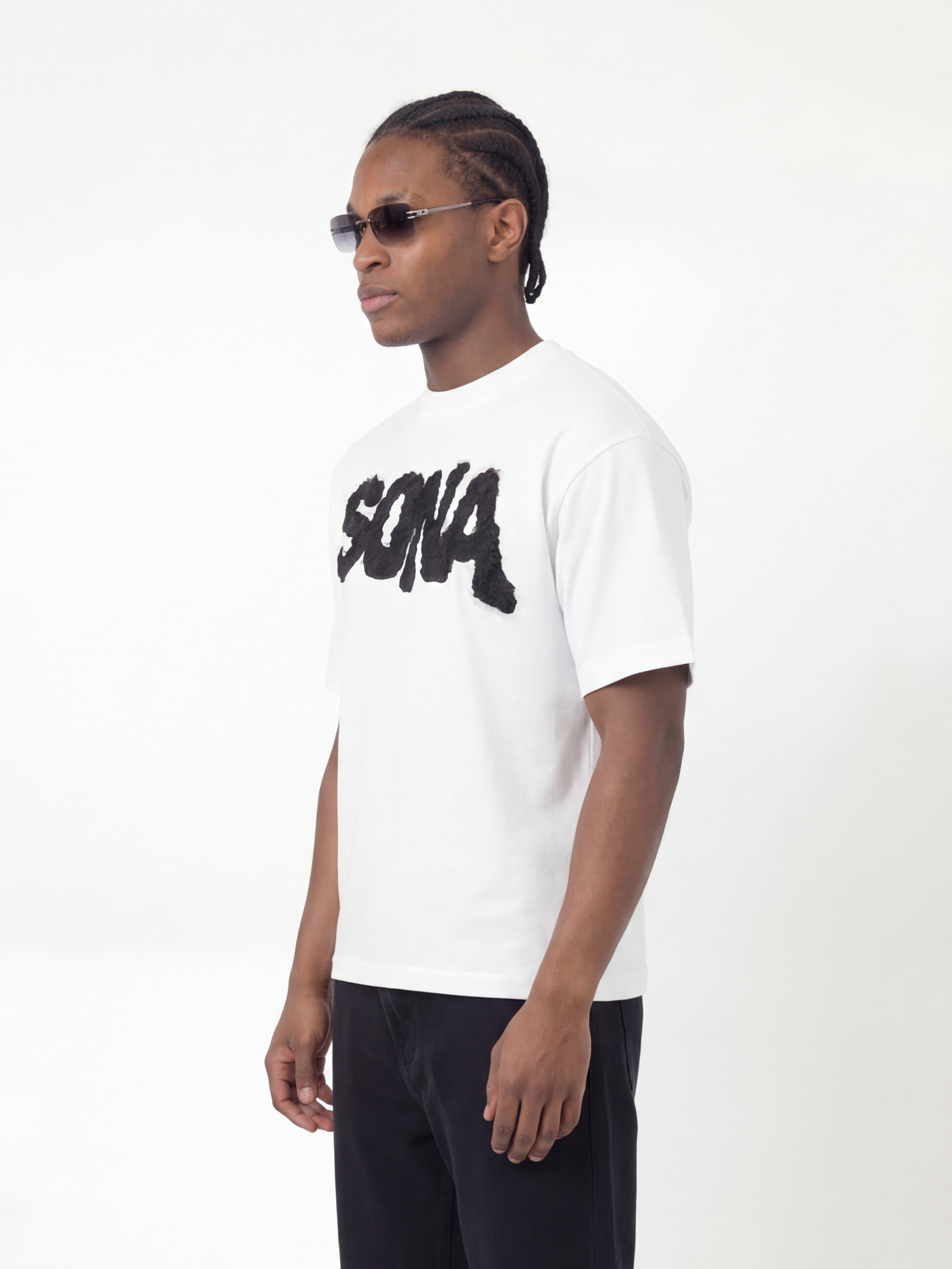 Casual Fit T-shirt Diamond, Herre - Hvid